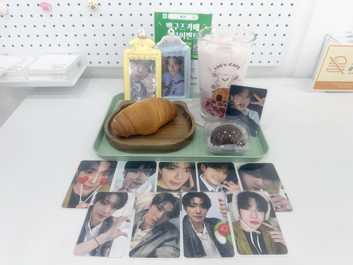 109___sh's tweet photo. 念願のサンヒョンママの109's cafe（배꾸즈카페）やっとこれた！！♡

サンヒョンママとっても綺麗で中身も温厚な方で沢山お話しできて写真も一緒に撮って下さって幸せな時間だったт т
ドバイチョコ餅も塩パンもいちごラテも最高✨
おばあちゃんもいらしてたよ🎶

알파드라이브원 정상현 사랑해💌 https://t.co/hlsSwKXeTW