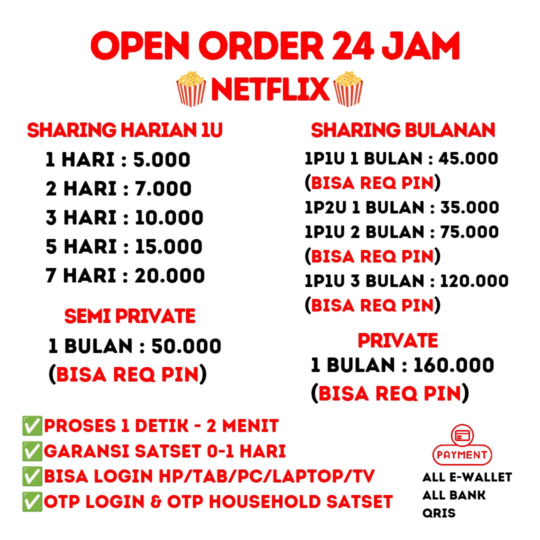 aarvaleof | FH - jual netflix‼️ tweet media