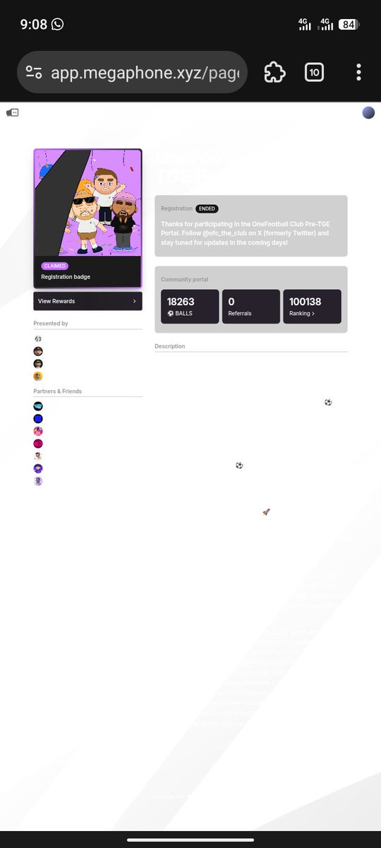 Can I be eligible for the ofc airdrop with this ranking 🥺
<a href="/ofc_the_club/">OneFootball Club</a> 
<a href="/chokmahxbt/">Chokmah</a> 
#ofc #airdrop
