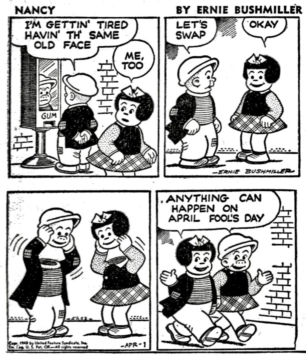 Nancy Comics by Ernie Bushmiller tweet media