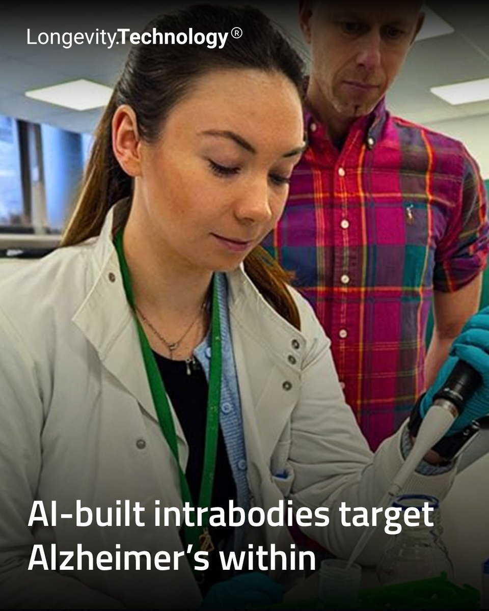 LongevityTech's tweet image. Researchers use AI to redesign antibody fragments that work inside human cells, opening a new angle on Alzheimer’s and neurodegeneration.

vist.ly/4wvkr

#longevity #geroscience #alzheimers #neurodegeneration #biotech

@Uni_of_Essex