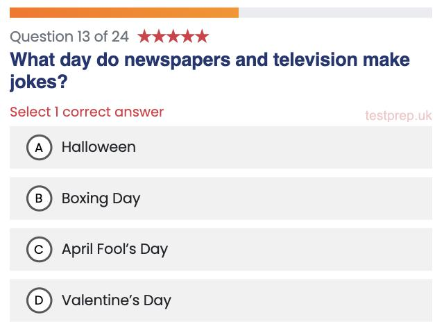 testprepuk's tweet image. Try Exam 11 for FREE - testprep.uk/life-in-the-uk…
#Halloween #AprilFoolsDay #BoxingDay #ValentineDay #lifeintheuktest #testprepuk