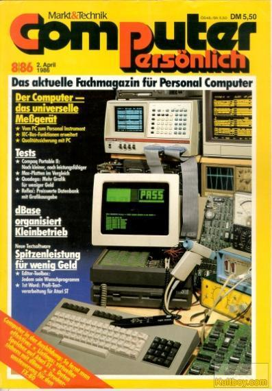 Retrojournal_de's tweet image. 🖥️ Computer persönlich 8/86

„Der Computer – das universelle Meßgerät“
Vom PC zum Präzisionsinstrument – inkl. EC-Bus und Datenanalyse.
Dazu: dBase für den Kleinbetrieb &amp;amp; mehr Leistung fürs Geld.

👉 1986: Der PC wird vom Spielzeug zum Werkzeug.

#RetroComputing #PC #80er