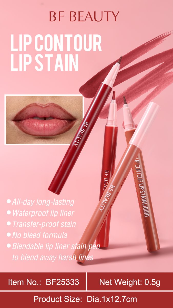 BFBeautyCN's tweet image. Define lips perfectly with our Long Lasting Soft Contour Lip Liner Stain
Waterproof,transfer-proof&amp;amp;all-day wear with a no-bleed formula.
Blend away harsh lines effortlessly for a soft,flawless finish
Contact us:WAS 189 6605 3509
#LipLiner #LipStain #WaterproofMakeup #OEMCosmetics