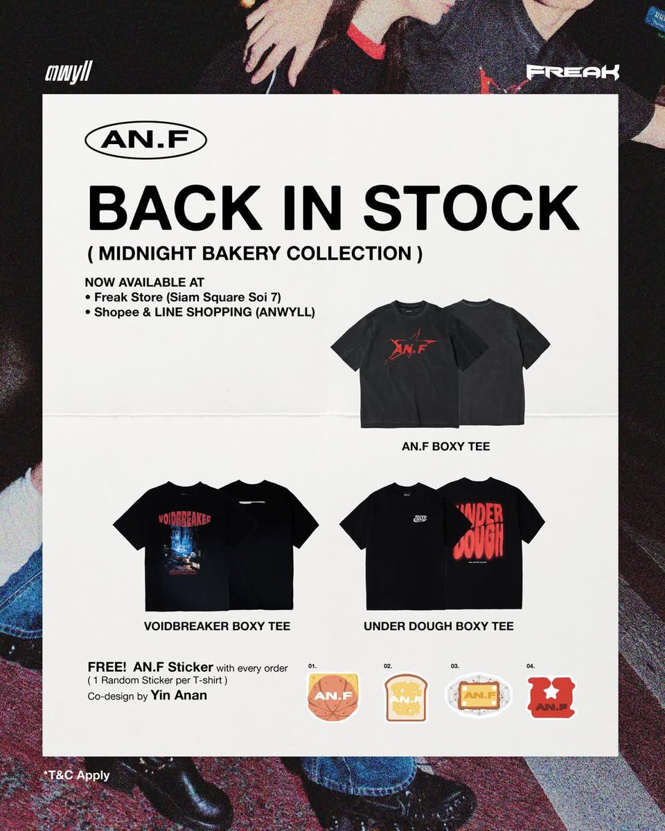 YinAnan_JP's tweet photo. 2026.04.01
ANWYLL IG Update

BACK IN STOCK
MIDNIGHT BAKERY COLLECTION…

#ANF
#MidnightBakeryCollection
#ANWYLL x #freakth

Cr. anwyll. co✨

#ANWYLL
#yinyin_anw
#ananwong
#หยิ่นอานันท์
#YinAnan_JP https://t.co/75Iyc3gupV