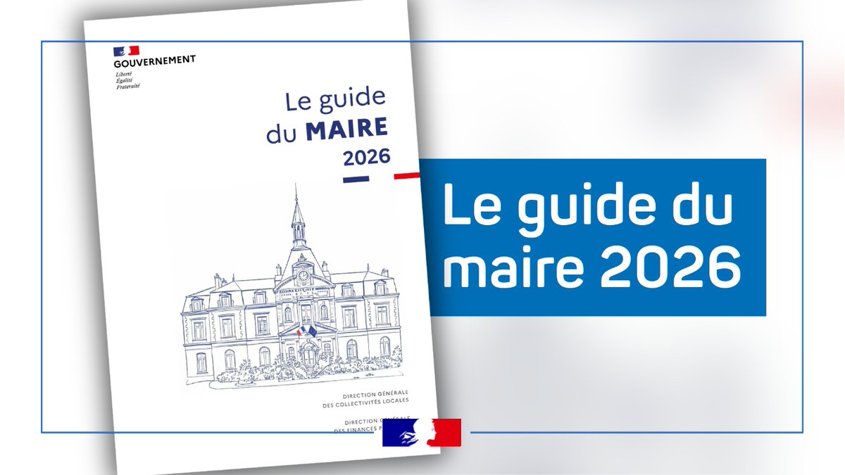 Image de Préfet de l'Allier : #Municipales2026 | 📖 Le guide du maire 2026 est disponible en ligne !
Ce guide actualisé accompagne