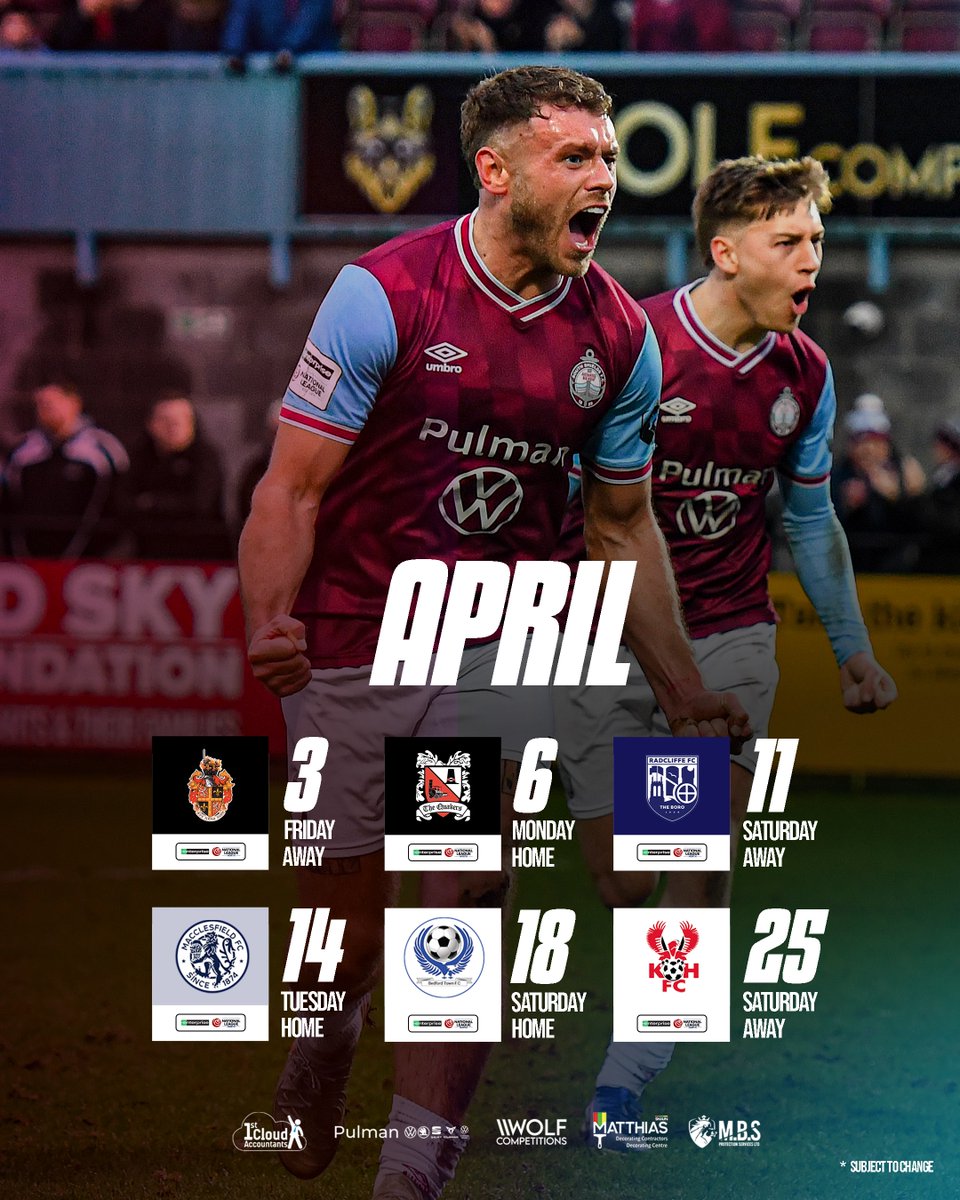 A 𝙃𝙐𝙂𝙀 month awaits, and we'll need your support at home! 🏡💪

Which games will you be going to? 🤔

🎟️ southshieldsfc.ticketco.shop

📸 Kev Wilson