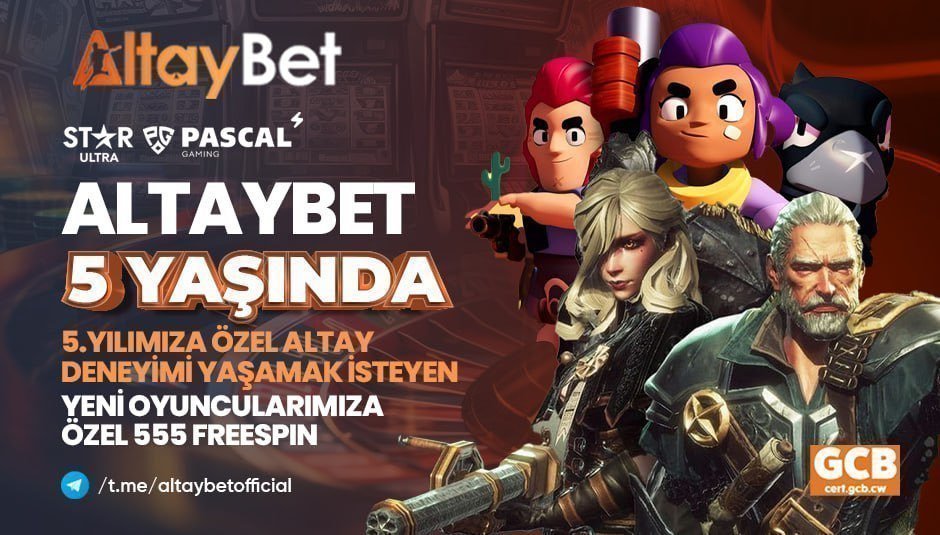 AltayResmi's tweet photo. 🌐 Altaybet Güncel Giriş: https://t.co/IixNDANFoH
🏵ALTAYBET 5 YAŞINDA!
🌐Yeni üyelere özel 5. Yılımızın şerefine 555 Freespin DENEME BONUSU!
📲Sitemizdeki fırsatlarla büyük kazançlar için bonuslar ve yüksek RTP oyunlarını keşfedin.
ℹ Detaylar Bonuslar Sayfamızda! https://t.co/OzxfNaW8uY