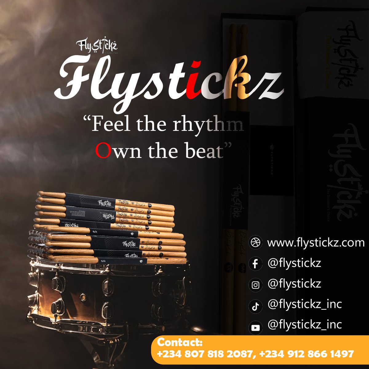 Flystickz's tweet image. Flystickz Keeps you on top the Rhythm and give us the ownership over the Groove.

👉 To Place an Order, Contact: +2348078182087, +2348169720274
Visit our website: flystickz.com/shop ↗️

#drumming #percussion #drumlife #drumsdrumsdrums #baterista #drum #drumset #drummer