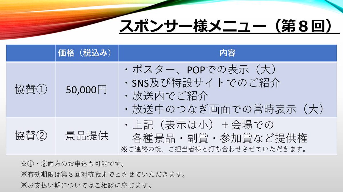 【拡散希望】
第8回ノーレート雀荘対抗戦、開催決定‼️

昨年の第7回大会には過去最大の46店舗様にご参加いただき、今年も無事第8回大会を開催させていただく運びとなりました❗️

つきましては、今大会につきましてもスポンサー様の募集をさせていただきます🙇