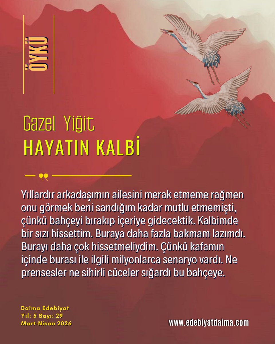 Daima Edebiyat • Kültür, Sanat, Edebiyat Dergisi tweet media