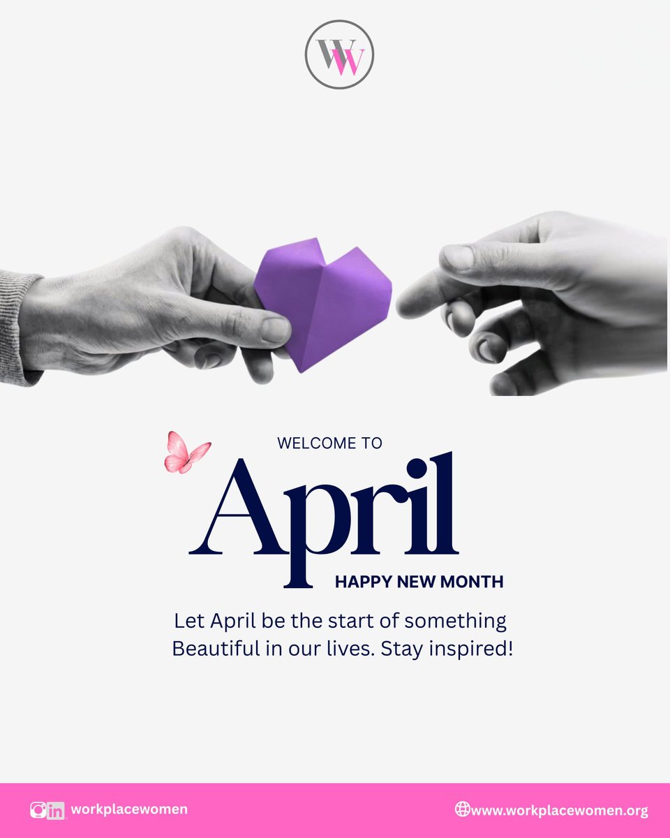 workplacewomen_'s tweet image. Welcome to April🌸

A new month brings new opportunities to grow, reset, and move closer to your goals.

Let April be the month you stay intentional and committed to becoming more.

You’ve got this✨
.
.
.
#NewMonth 
#AprilGoals 
#WomenInLeadership