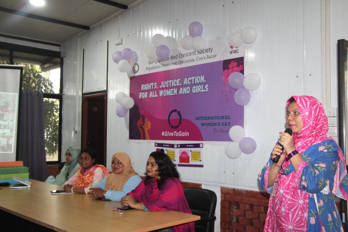 BDRCS1's tweet image. Celebrating Int. Women’s Day 2026, @BDRCS1, with @ifrc support, brought staff together in #CoxsBazar for a discussion on gender equality, inclusion &amp;amp; leadership.
As #IWD is more than a celebration—it’s a call to action for rights, justice &amp;amp; real change.
#IWD2026 #GenderEquality