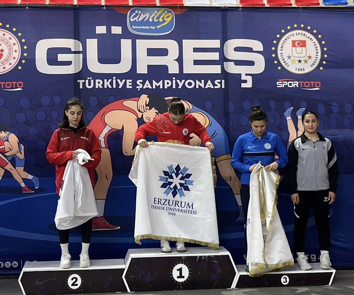 Türkiye Üniversiteler Arası Güreş Şampiyonası’nda;

Öğrencilerimiz;
Efe Aytuğ Ucuzal Türkiye ikincisi,
Ersin Bulut Türkiye ikincisi,
Evindar Demirbağ Türkiye üçüncüsü oldu.

Öğrencilerimizi ve antrenör Öğr. Gör. Akif Kıraç’ı tebrik ediyoruz.