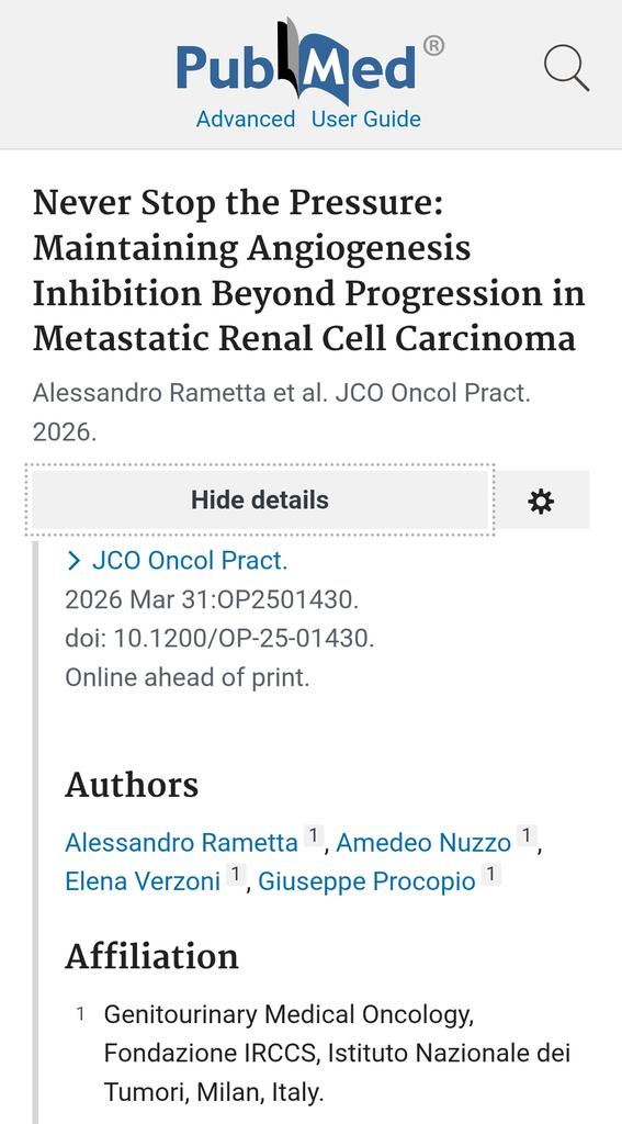 g_procopio_'s tweet photo. New publication where we explore the rationale and clinical implications of continuing angiogenesis inhibition beyond progression in #mRCC.
Full article here: 
https://t.co/at2d69Q4gG

#ClinicalResearch #Genitourinary #oncology https://t.co/7Q8q4OUBzM
