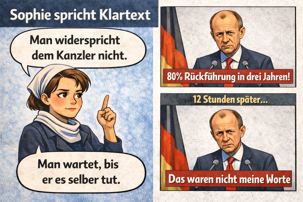 <a href="/jreichelt/">Julian Reichelt</a> #Sophie spricht Klartext: Man widerspricht dem Kanzler nicht...