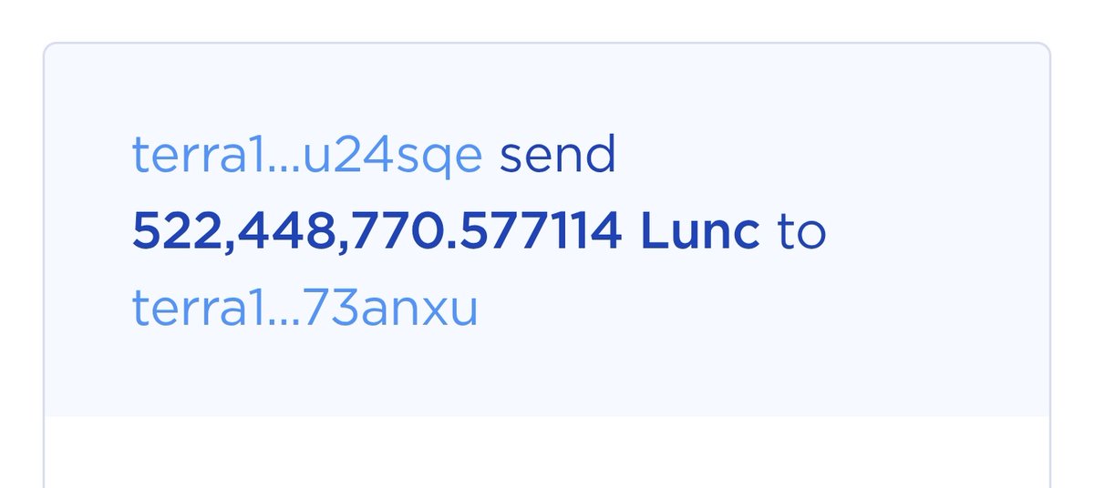 Once again thank you Binance, CZ, R. Teng, and the entire team for supporting the LUNC community 🔥

 Massive burn : 522,000,000 $LUNC  removed from circulation!

👏

#LUNC #LunaClassic #Burn #TerraClassic <a href="/cz_binance/">CZ 🔶 BNB</a>
<a href="/binance/">Binance</a> <a href="/_RichardTeng/">Richard Teng</a>  #Binance    $USTC og #luna $luna