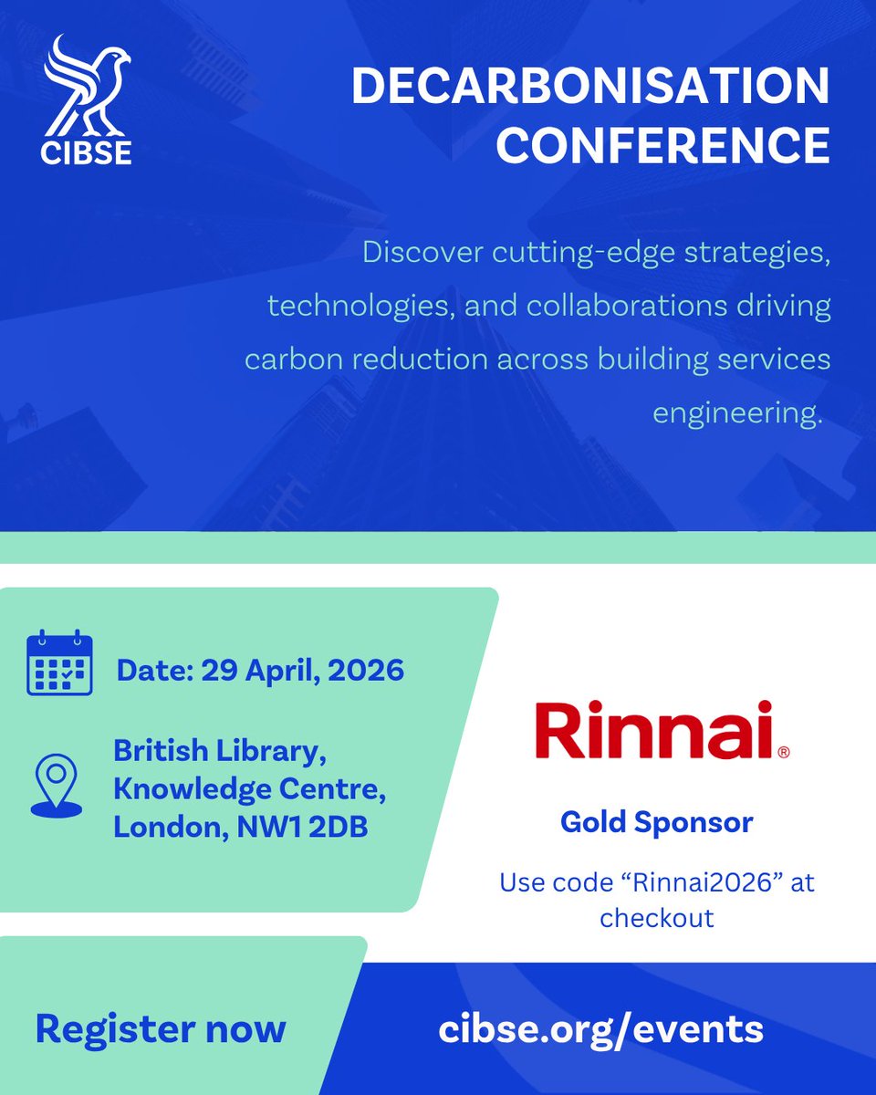 We'll be at the <a href="/CIBSE/">CIBSE</a> Decarbonisation Conference on the 29th April!

We will be giving a quick brief on SPF (Seasonal Performance Factor) and how this can be used to measure performance effectively in heat pump design.

🎟️ Secure your tickets here and get an exclusive discount