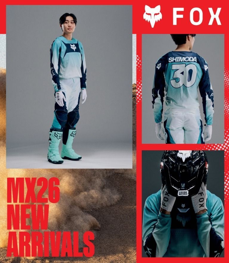 df_moto's tweet photo. NEW！
180エアー ジャージ/パンツ テーパー 
モトクロス界で最も認められたギア”180”をベースに、
通気性と吸湿発散性に優れたファブリックを採用したエアーモデル。
高い通気性と軽量性で、真夏のライディングに最適 。
4月末入荷予定。
https://t.co/JsewYLkcs8
#foxracing https://t.co/7SOIsIePXk