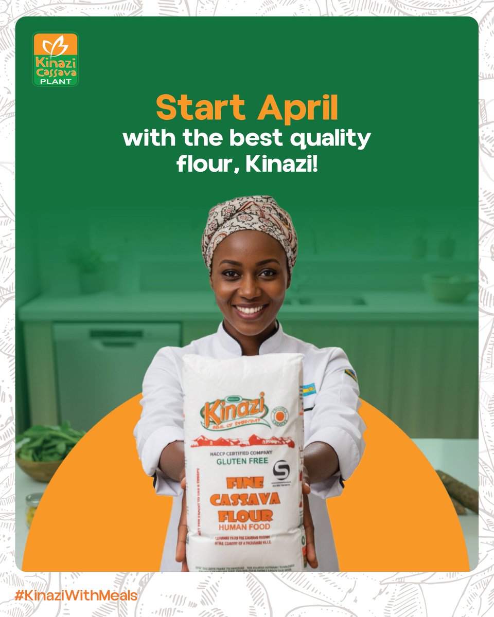 KinaziLtd's tweet image. From the first bite to the last, Kinazi brings flavor and quality to every dish. Start your month off right! 

#KinaziFlour
#QualityFlour
 #FreshStart