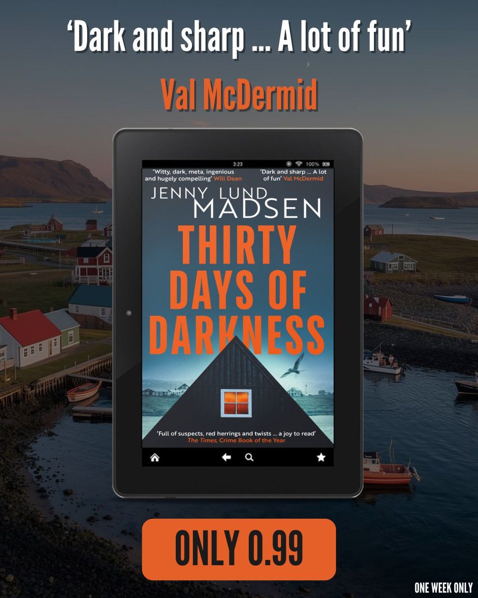 OrendaBooks's tweet image. 🙌 #DEAL ALERT!🙌

GET #THIRTYDAYSOFDARKNESS by @JennyLundMadsen (t. by Megan Turney) for 99p THIS WEEK ONLY😍

Darkly funny, twisty #NordicNoir
Book 2 #UnderTheBlazingSun out May 21!

DOWNLOAD NOW!
🔗 geni.us/bRcq1gn

#EbookSale