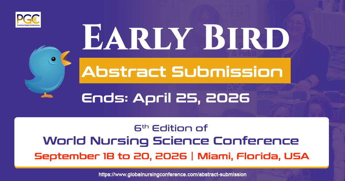 PrecisionGloba6's tweet image. Early ideas take flight 🐦✨Submit your abstract for the 6th World Nursing Science Conference before April 25, 2026 — and be part of innovation in care.
Submit your abstract: tinyurl.com/NursingSci26
#NursingScience #HealthcareInnovation #MedicalConference #NursingResearch