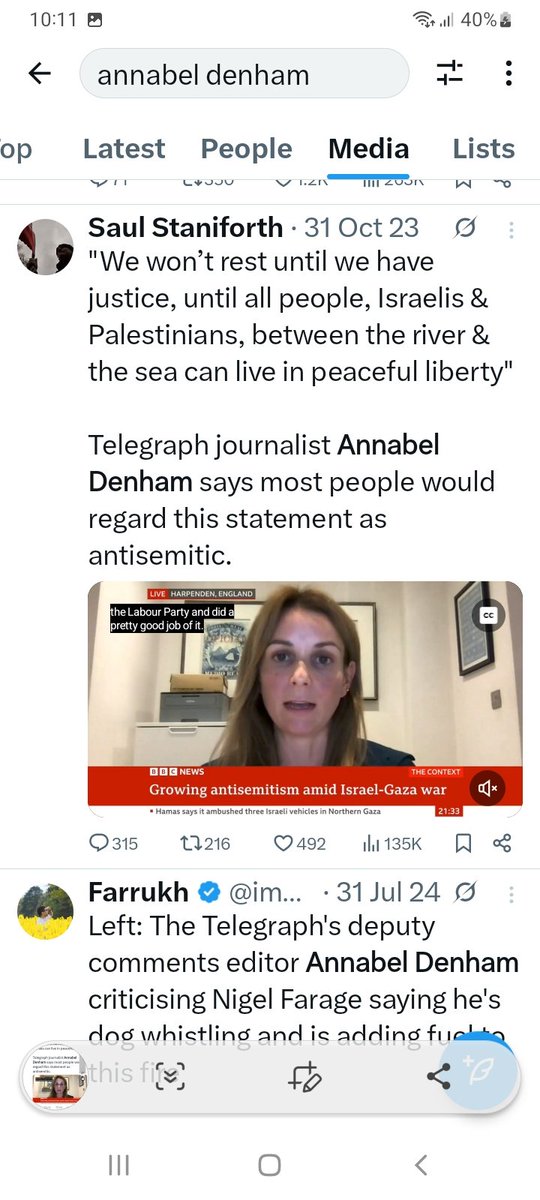 centre_leftof's tweet photo. @AnnabelDenham1 Isn't this you? Working from home? You absolute hypocrite. Didn't you promise to leave the country if Labour won the election? You're an absolute disgrace, a poisonous stain on this country. https://t.co/eJhwxv33OV