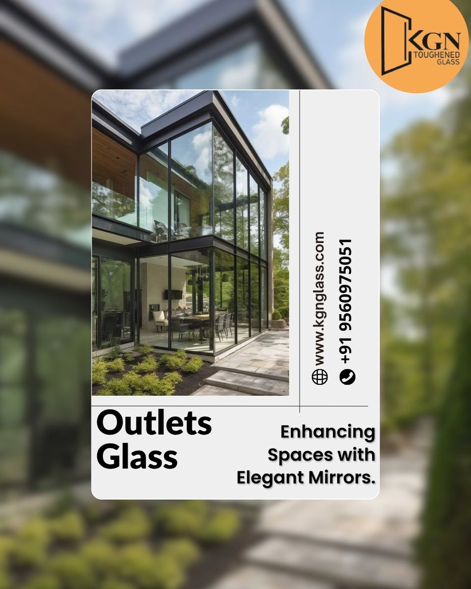 KGNEnterpr78367's tweet image. Outlet glass enhances interiors with modern elegance, offering clear visibility .
#OutletGlass #GlassDesign #ShopFront #ShowroomDesign #InteriorDesign #ModernLook #GlassWork #RetailDesign #DisplayGlass #CommercialDesign #Elegant #Transparent #Architecture #StoreDesign