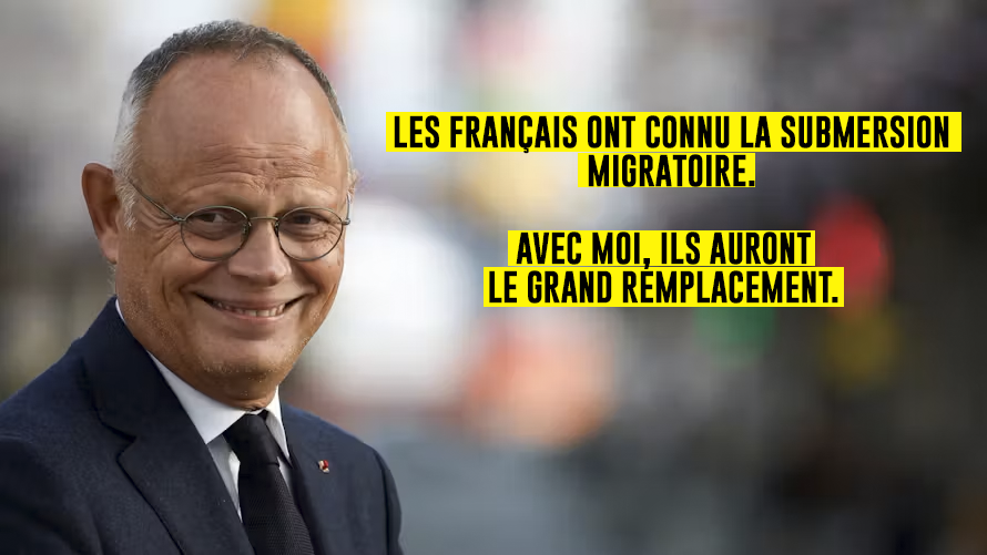 PatrioteVi88036's tweet photo. Le centre continue de sourire pendant que la France change de peuple.
Tu votes toujours pour lui en 2027 ?
#Submersion #GrandRemplacement #2027 https://t.co/k3ZUCjEJTb