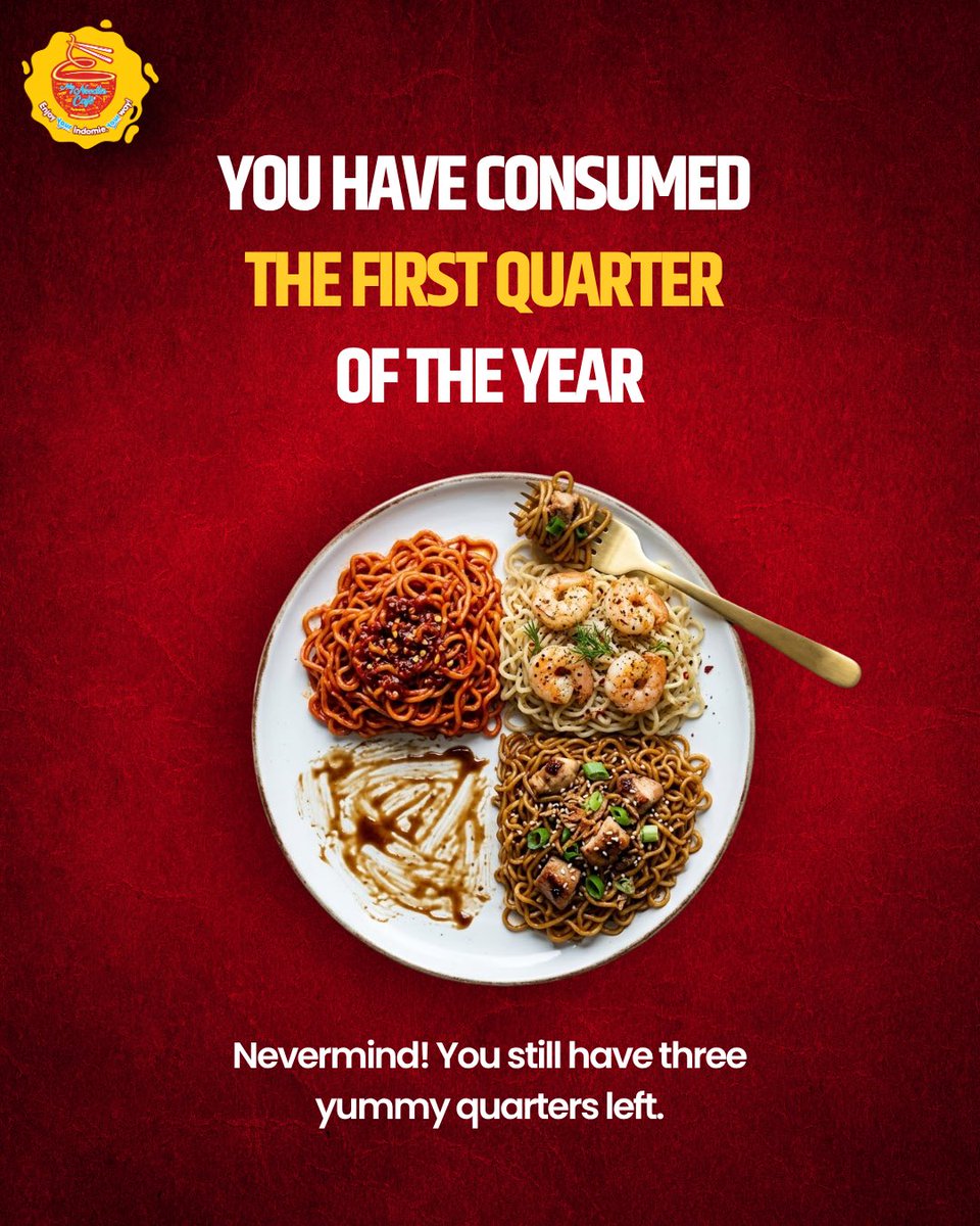 mynoodlescafe's tweet photo. Didn’t order from us in the first quarter of the year? 🤔

Don’t worry you still have 3 delicious quarters left to order the yummiest noodles from My Noodles Cafe ❤️

Welcome to April 🎉🥰

Place your order now on Glovo or Chowdeck 🤤

#mynoodlescafe #noodles #AprilFoolsDay https://t.co/LCppir7pug