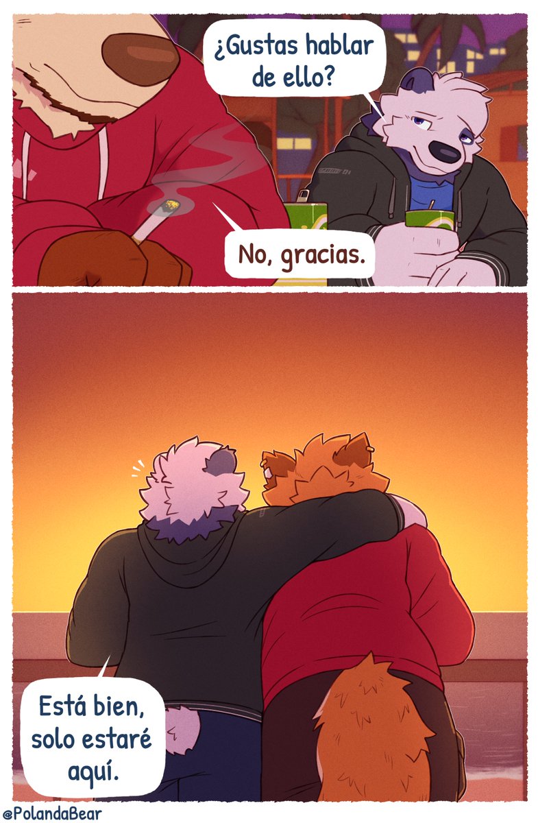 No está mal acompañar en silencio💕
Mi parte de un art trade con <a href="/kaohto_kaoh/">Kaohto</a> :3