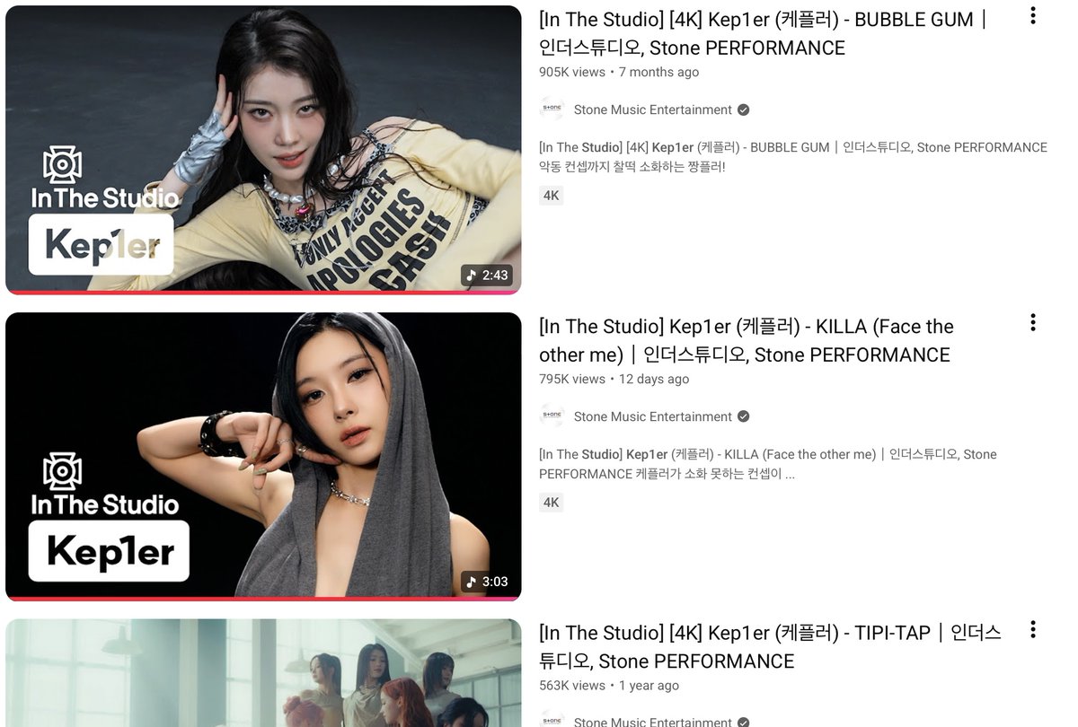 Killa ( in the studio ) performance video view count  surpassed Tipi Tap and is close to bubble gum. I also noticed that there are a lot more Korean comments. I guess the Knetizen are starting to like Kep1er music. 🤔

#HUENING_BAHIYYIH #휴닝바히에 #HIYYIH #バヒエ #Kep1er #케플러