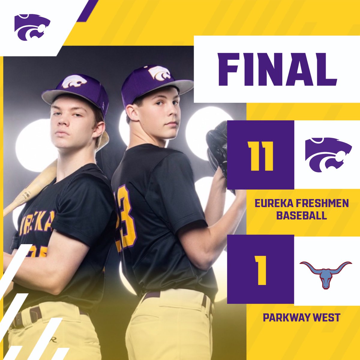 jaxwineinger's tweet photo. Two more wins for Eureka Wildcats. https://t.co/1FtHtjdSDG