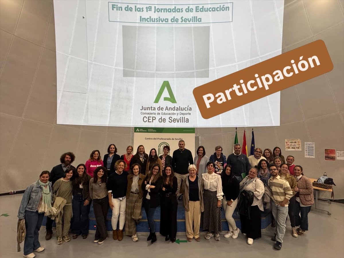 AnaGAlba152870's tweet photo. Fabuloso cierre de I Jornadas de inclusión del @CEPSevilla con @AMarquezOrdonez, Lydia Nacimiento, @fjavier_AJ  Cristina Pineda y Carmen Picón.
¡Ahora empezamos! https://t.co/OXx559pmnB