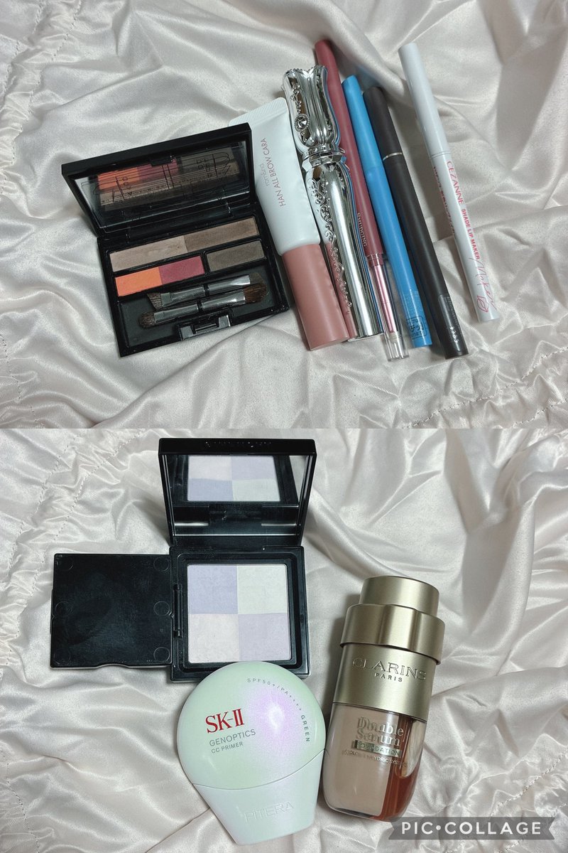 Autumn56092259's tweet image. #CHANEL 
352 エレメンタル
479 クラッシュドゥシャネル
#RMK 
14 クラウドフルール
#Pyt 
01 アールグレイ
#MARIEJEANNE 
Elisa

#今日のメイク 
#今日の香水