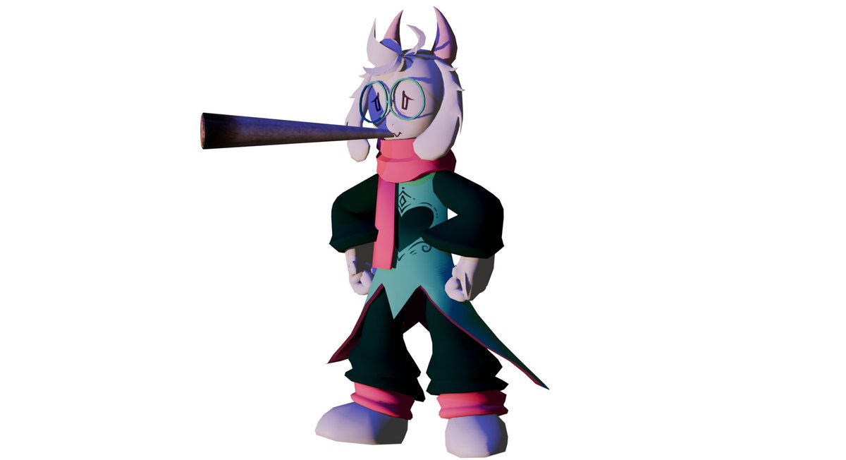 ShatteredPaths's tweet photo. (JOKE) Render of Ralsei! 
#SPS #ShatteredPath #INDEV #Deltarune https://t.co/NGGTIefgTv