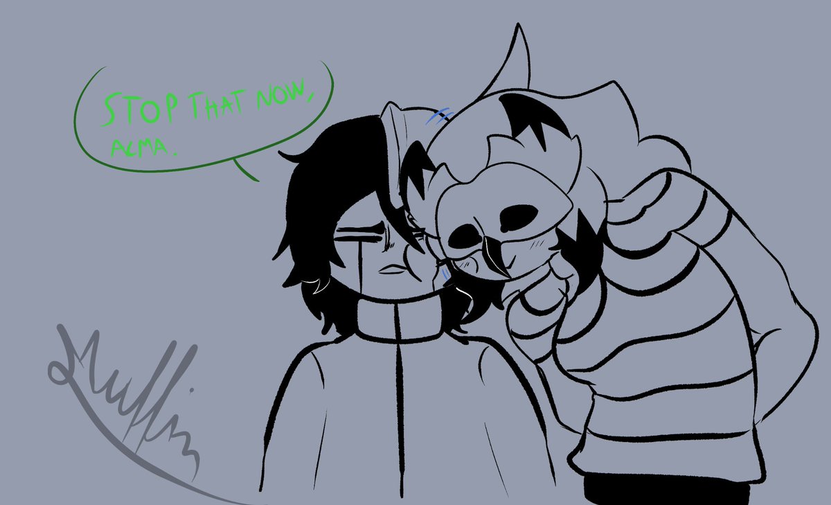 OhLookAMuff1n's tweet photo. Alma giving owl snuggles to their superior. . .

Well, only in their mind .

#bleachoc #Ulquiorra https://t.co/DExHO4lO2U