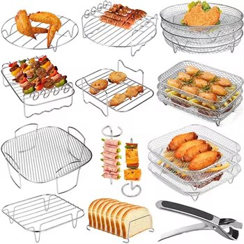 kitchelemspro's tweet image. Cook smarter and faster with an air fryer rack set 📷📷 Perfect for maximizing space and cooking multiple foods at once with crispy, even results. A must-have upgrade for your air fryer.
#AirFryer #KitchenGadgets #CookingMadeEasy #kitchenessentials
kitchenelementspro.com/product/air-fr…🍴