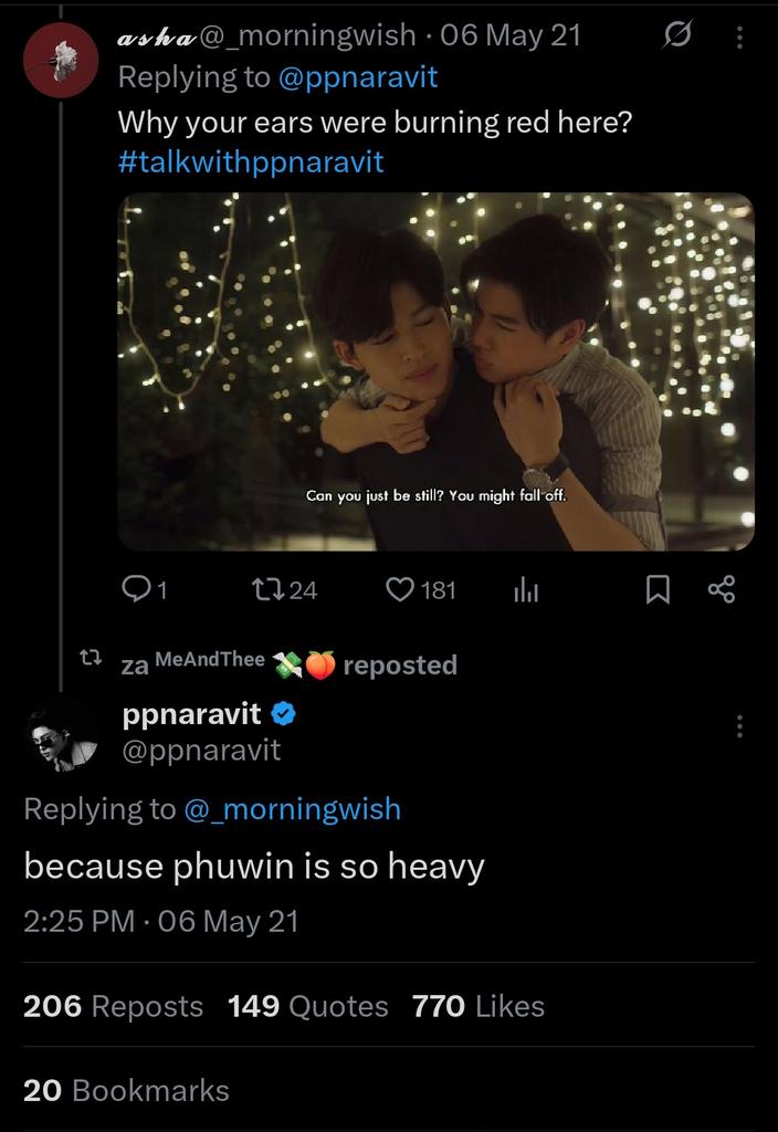 lwtguitars's tweet photo. #thinkingaboutthis so he has always just had red ears around phuwin #hmmmm https://t.co/GGiSu3bUOk