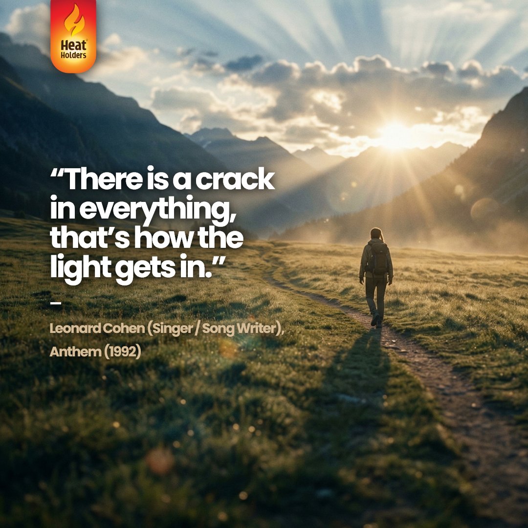 HeatHoldersUSA's tweet image. “There is a crack in everything, that’s how the light gets in.”
— Leonard Cohen (Singer/Song Writer), Anthem (1992)  #springiscoming