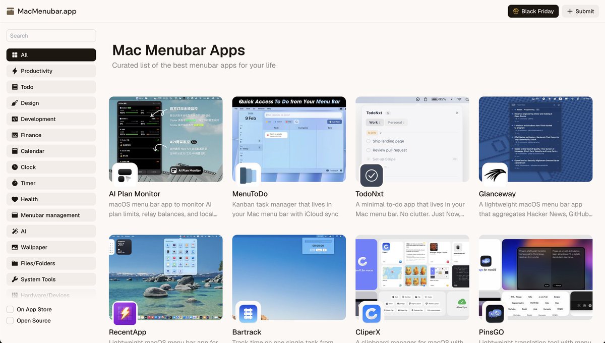 Removed the Google Ads from macmenubar.app — with the current traffic it barely makes any money anyway, and it was hurting the browsing experience.