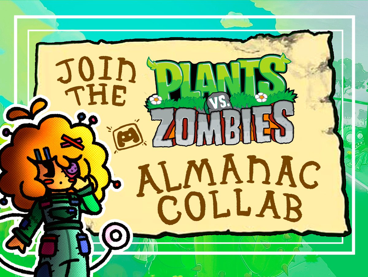 CALLING ALL NEIGHBORS!📞📞
I'm taking a risk and hosting a PVZ collab!🥳
Idea is simple: draw all the plants in the almanac!🌻
(and maybe the zombies based on how this goes, but focus is the plants)

If you want in, DM me on discord, my user is: lostman2424
#plantsvszombies #pvz