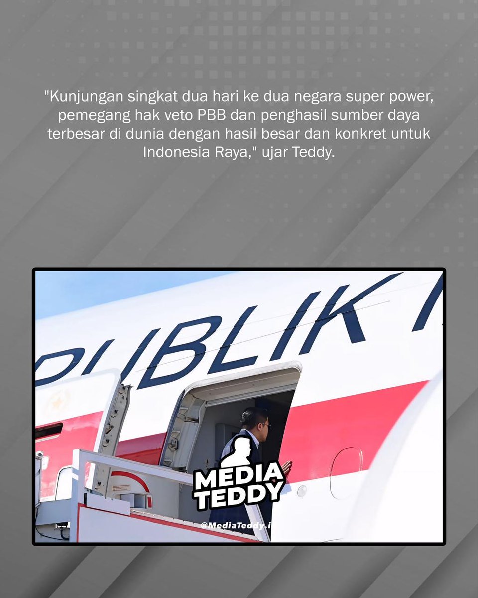 Seskab Teddy menyampaikan bahwa kunjungan Presiden Prabowo Subianto ke Rusia dan Prancis menghasilkan capaian besar dan nyata bagi Indonesia.