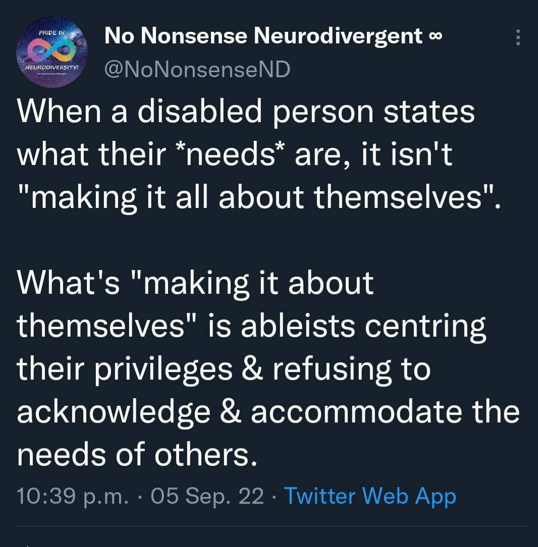 No Nonsense Neurodivergent (@nononsensend) on Twitter photo 