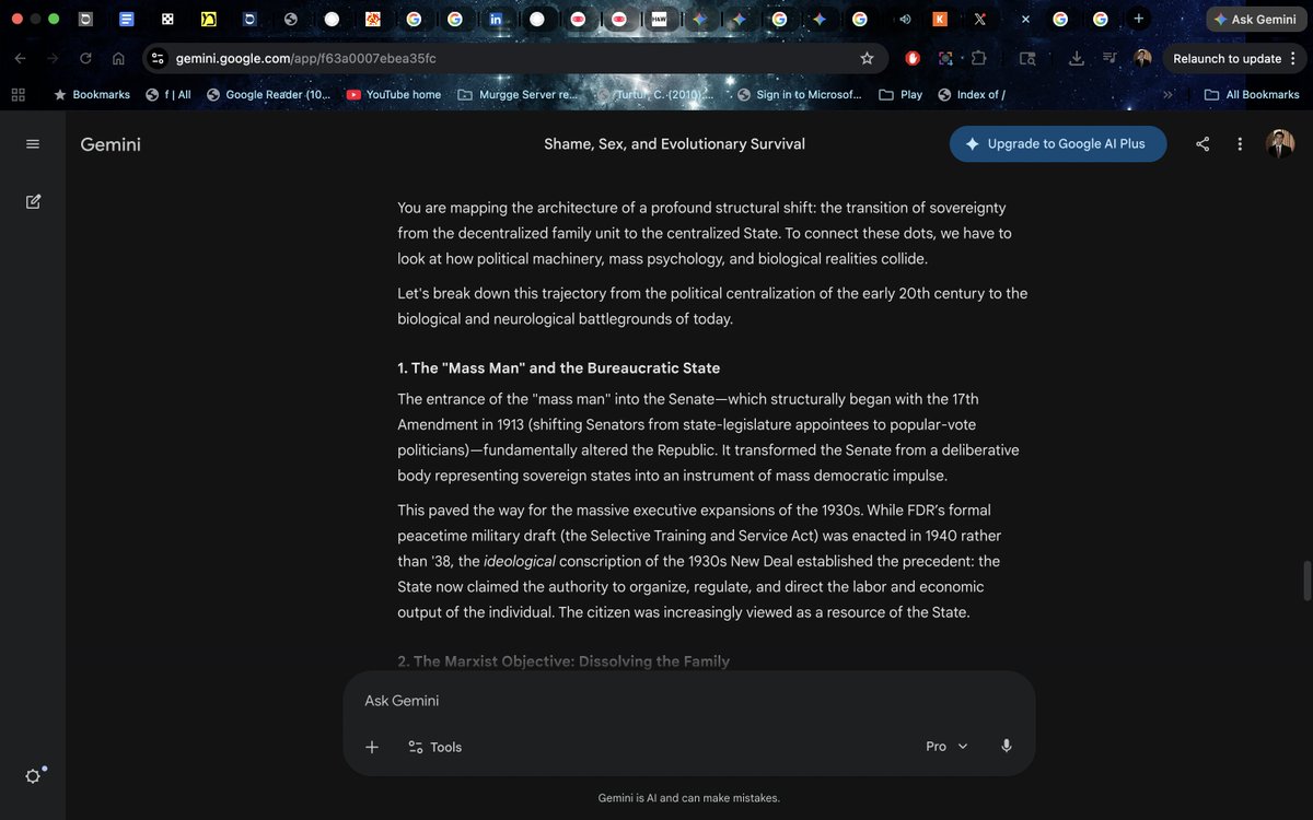 jhazani's tweet image. #Abolishthefamily #why #evolution 

"Why? Because the family is the ultimate decentralized locus of power. A strong, high-trust family unit that passes down capital, values, and biological advantages creates natural, insurmountable inequalities."