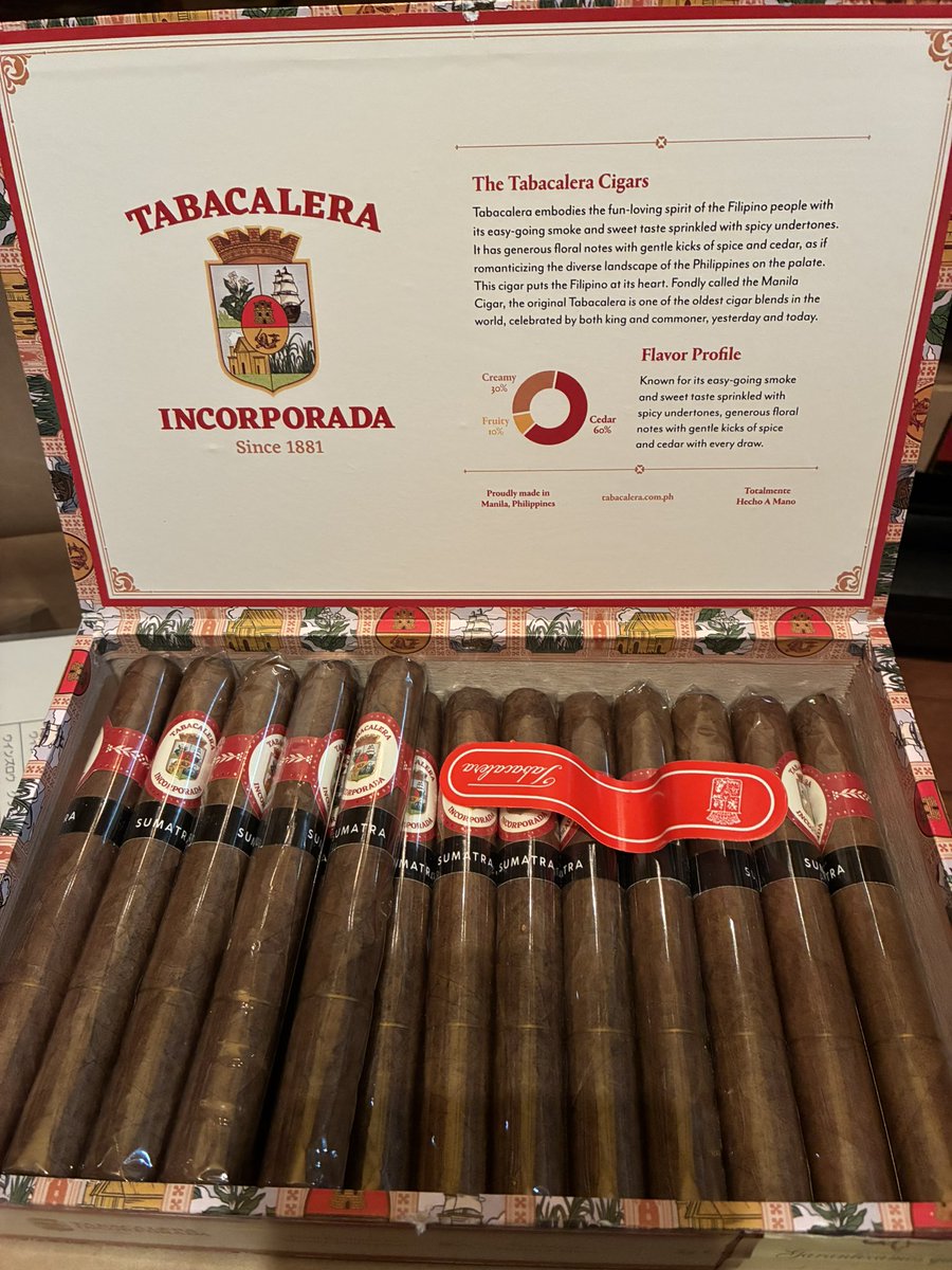 令和8年4月16日　木曜日は休み明けの😀
富山のはまきやさんからおはようございます😌
タバカレラコロナスマトラを🇵🇭
たくさん仕入れてしまいました😛
4月中のお買い上げで😎
よろしくお願い致します🥺