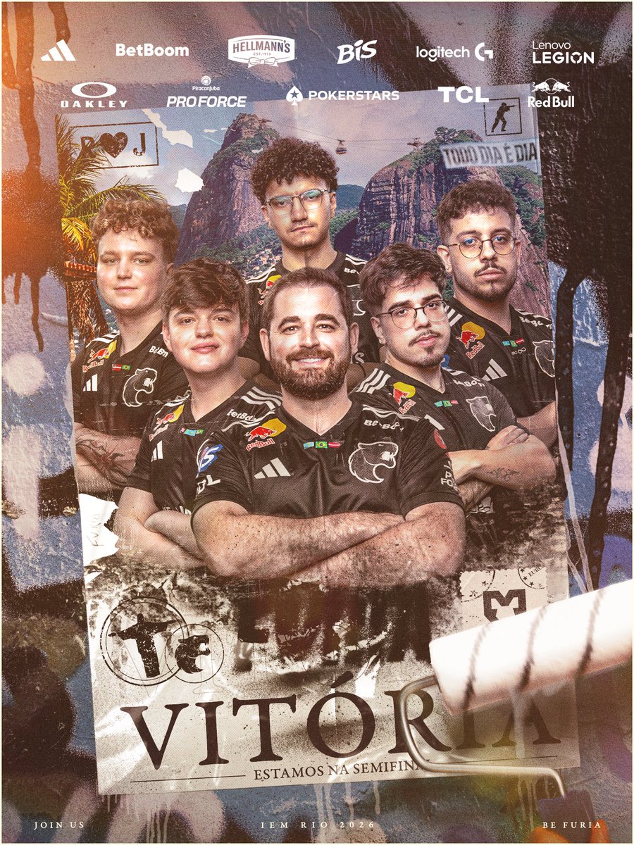 VITÓRIA! TAMO NA SEMIFINAL! 🇧🇷

Mirage 13-5
Dust2 13-9
#FURIACS aplica o 2x0 na MOUZ pra seguirmos INVICTOS e no top 4 da #IEM Rio 2026!

Desmarque tudo que tiver no dia 18. VOCÊ TEM UM COMPROMISSO NA FARMASI ARENA! 🏟️

#DIADEFURIA
