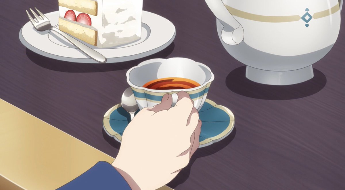 hty_world's tweet image. anime food✨☕️. 
anime: Always a Catch, The Fish I Missed Was Big E03

 #AlwaysACatch