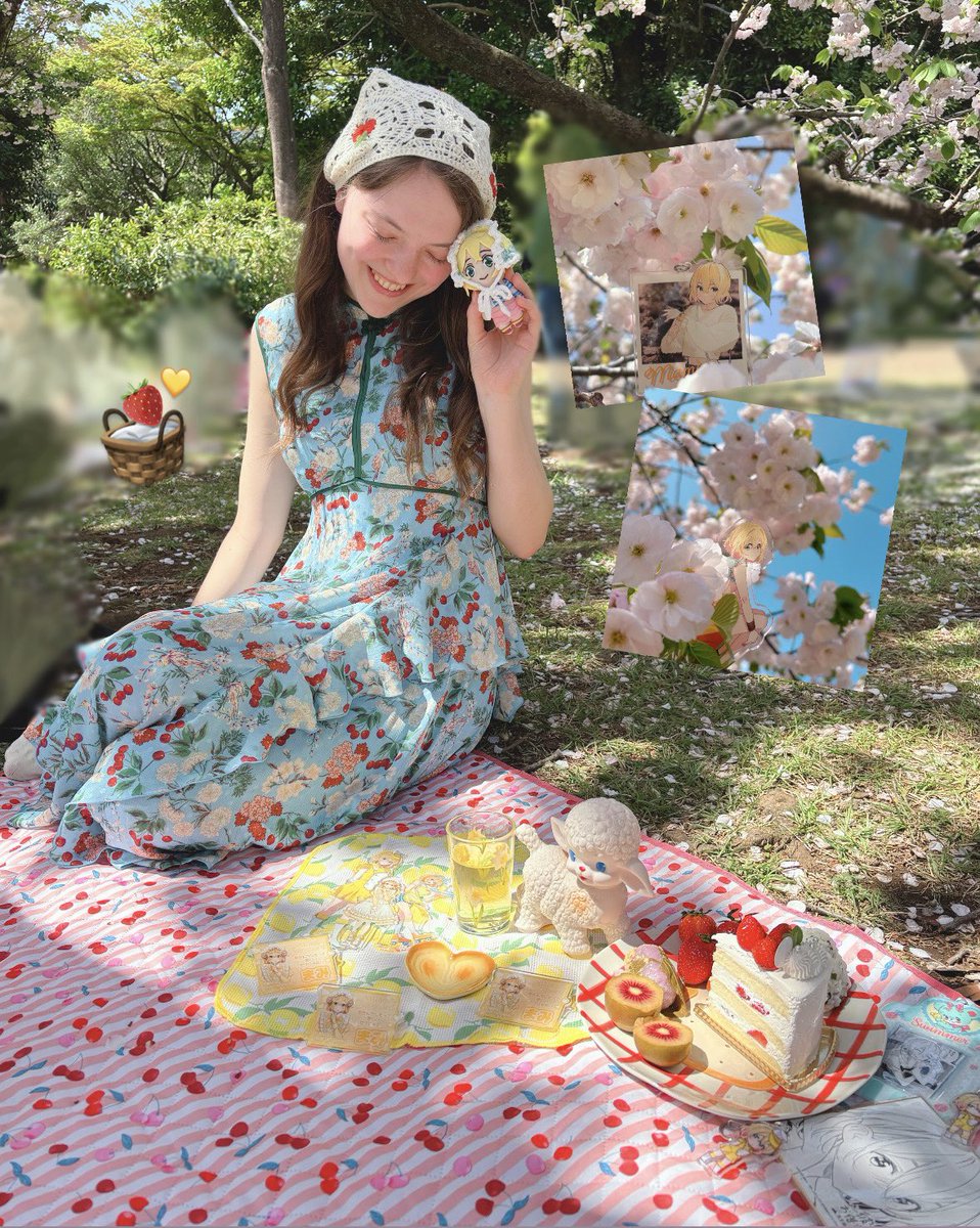 麻美ちゃんとの花見、公式になって嬉しい🥰🌸