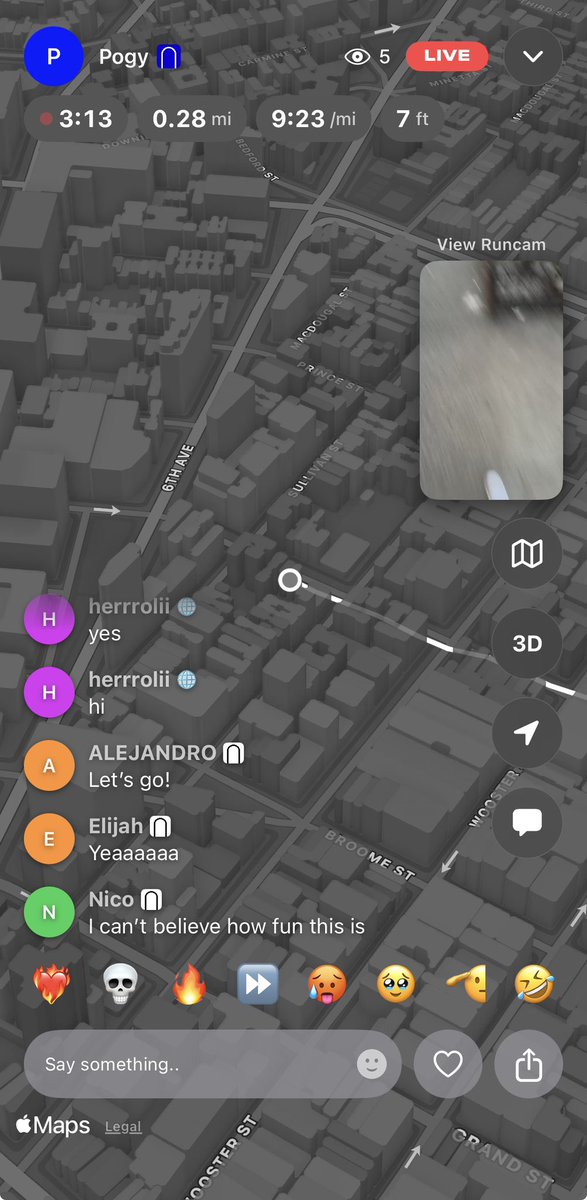 Going to be crazy when the entire globe is filled with people run streaming